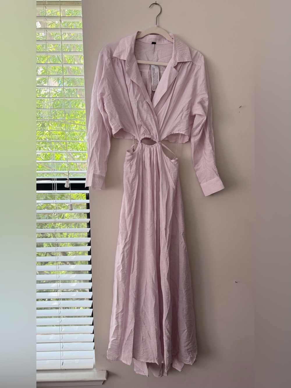 YPB Light Pink Cutout Maxi Dress